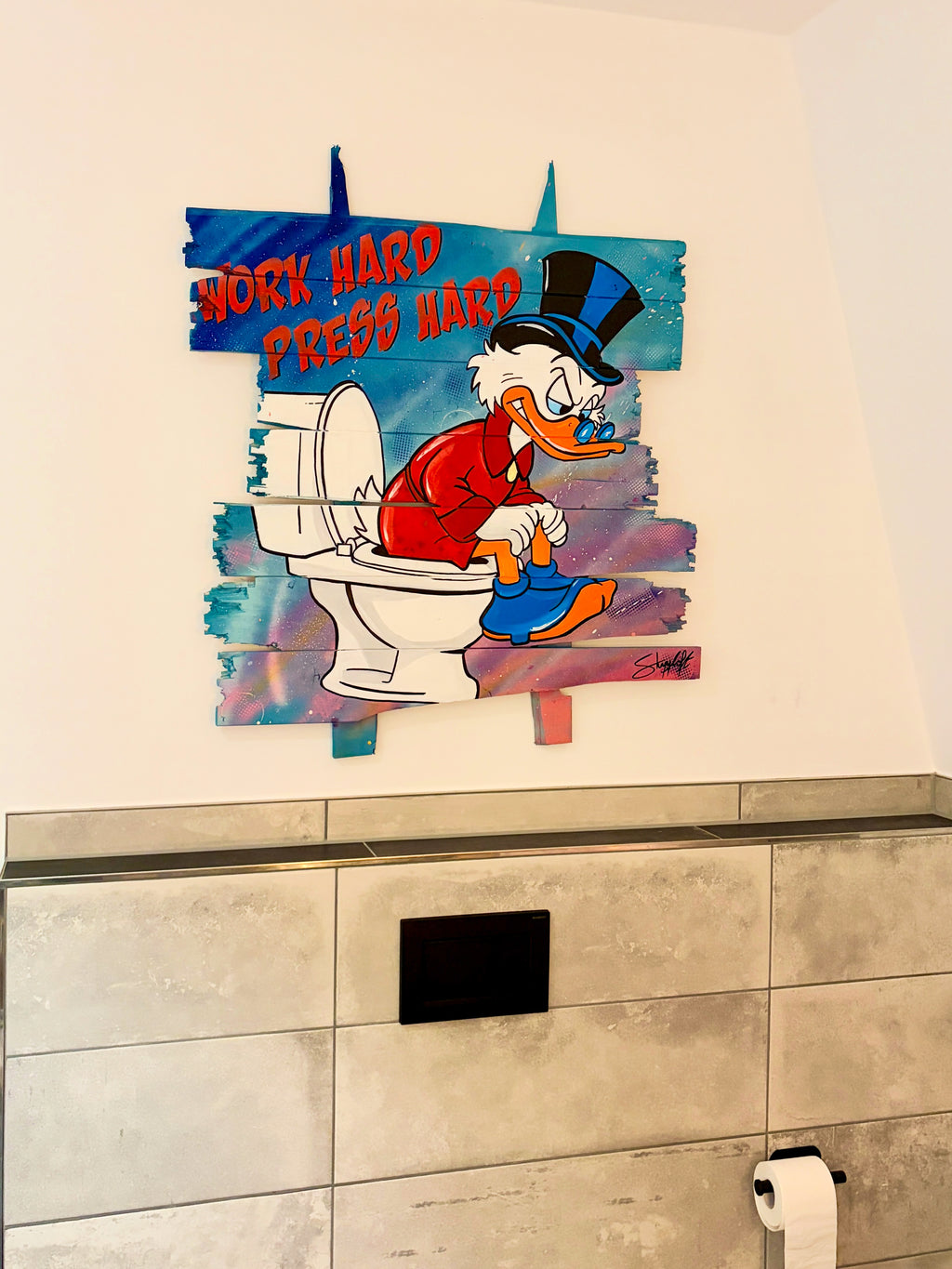 DAGOBERT TOILETTE - Holzbalken 90 cm