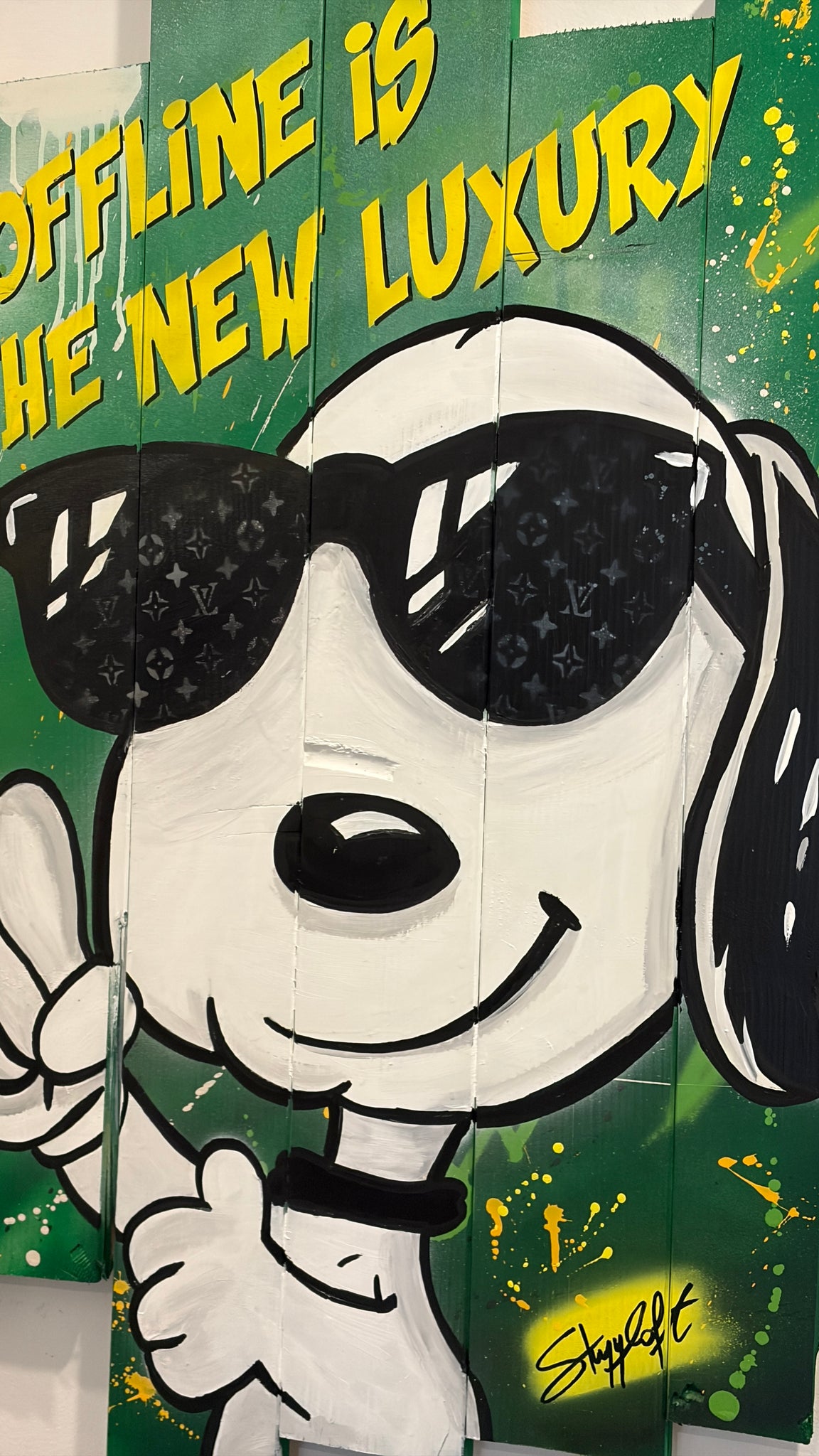 SNOOPY LUXURY - Holzbalken 100 cm