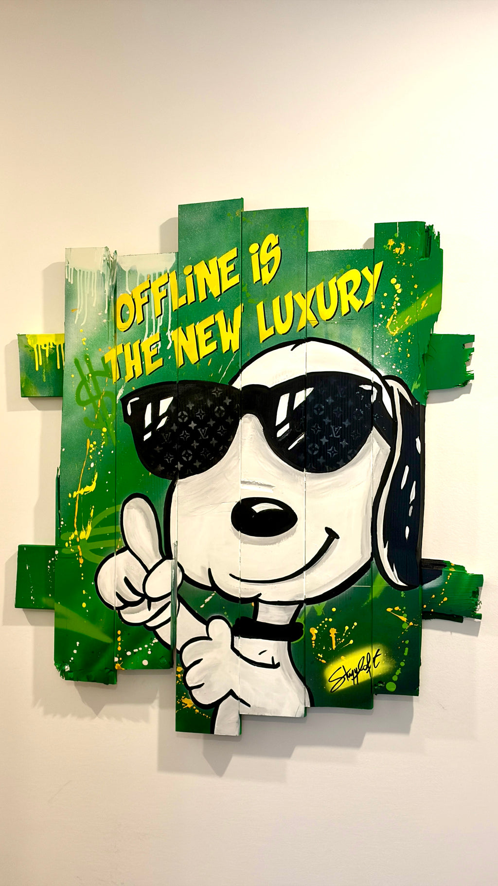 SNOOPY LUXURY - Holzbalken 100 cm