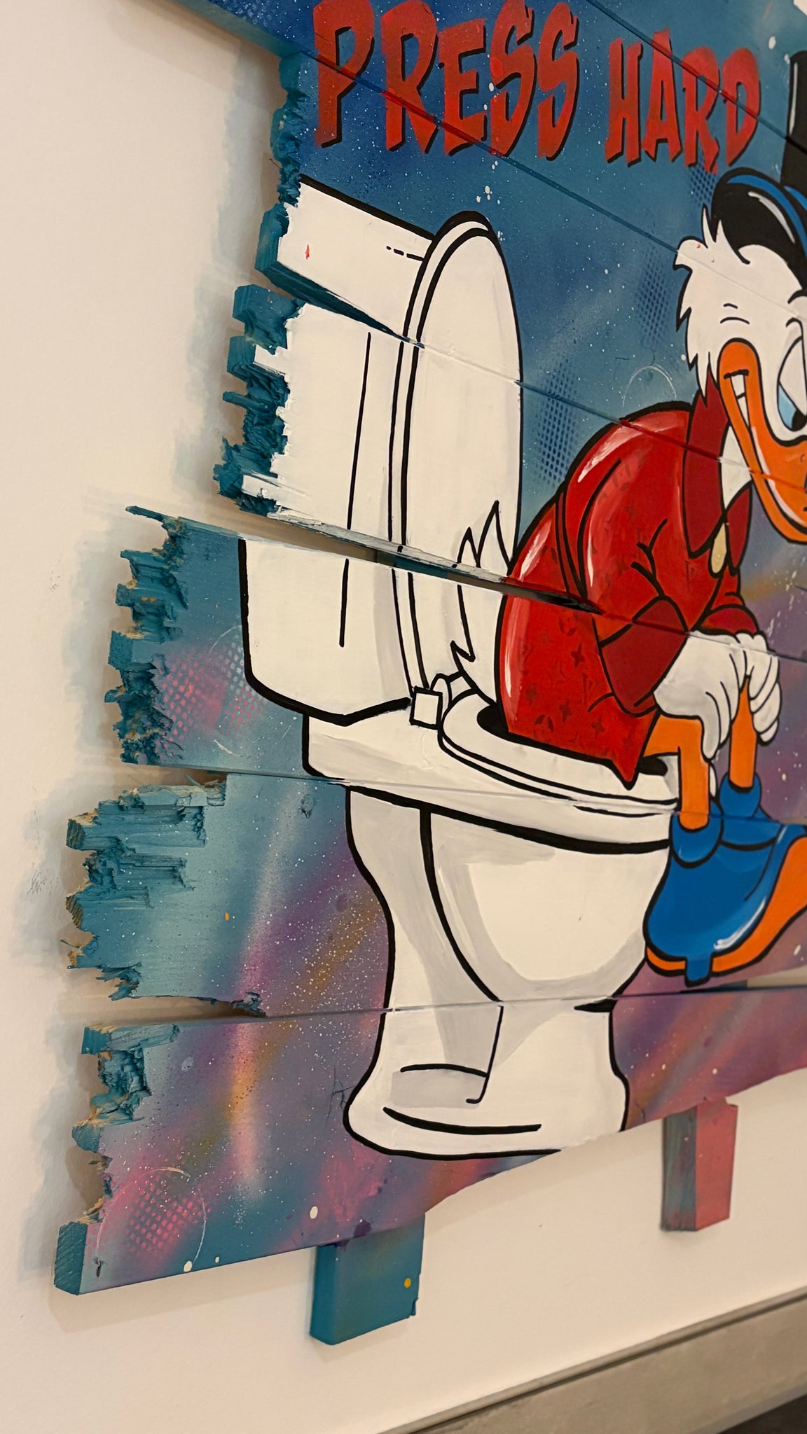 DAGOBERT TOILETTE - Holzbalken 90 cm