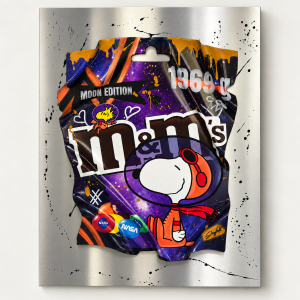 M&M 3D ART SNOOPY MOON