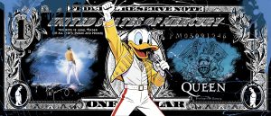 FREDDIE MERCURY BLUE DOLLAR