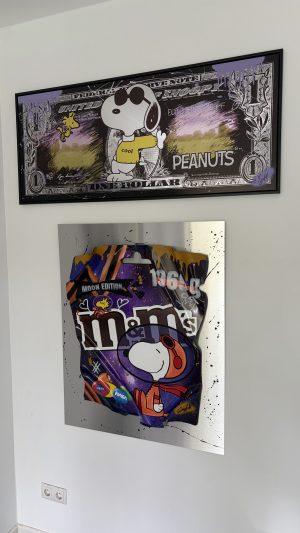 M&M 3D ART SNOOPY MOON