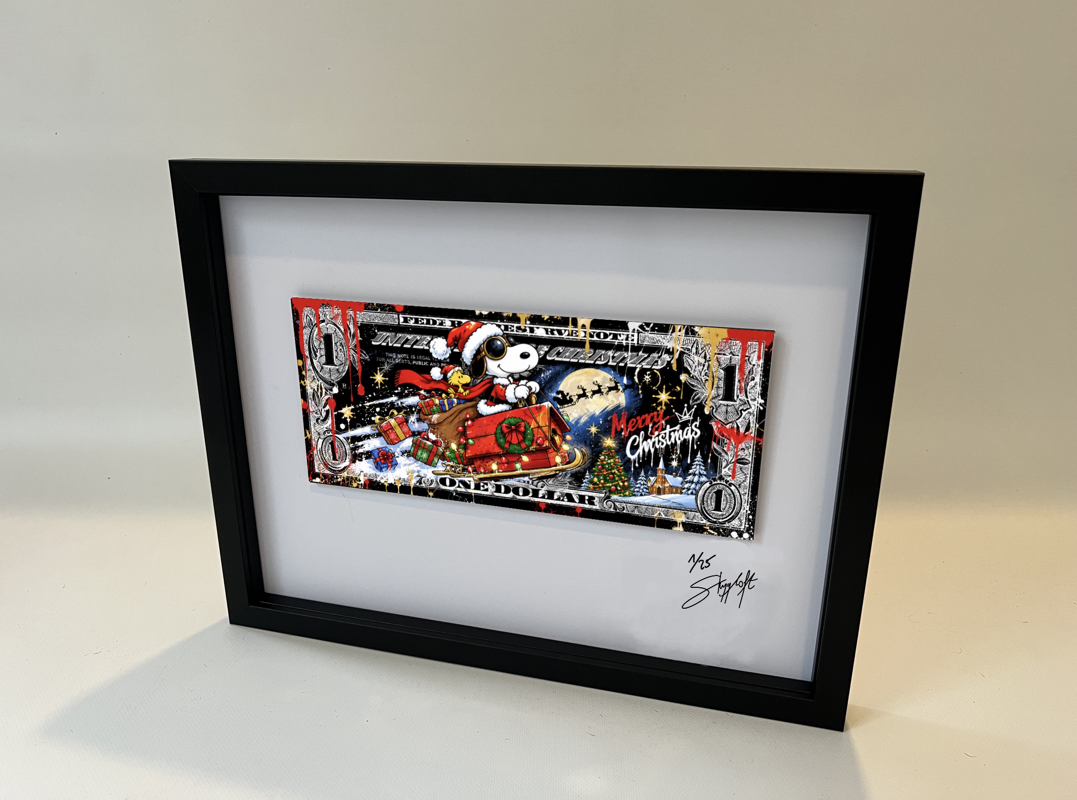 X-MAS WEIHNACHTS SNOOPY DOLLAR
